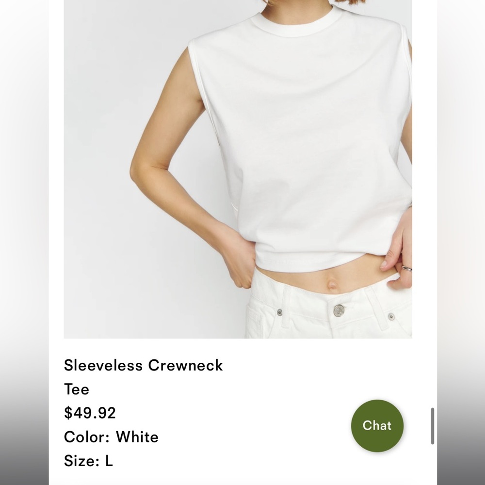Sleeveless Crewneck Tee - Picture 3 of 5